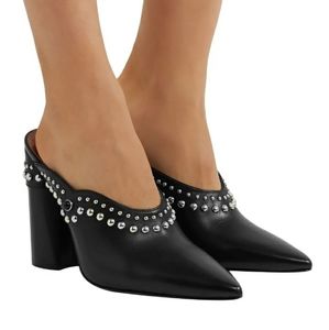 **HP** 3.1 PHILIP LIM Studded Black Leather Mules